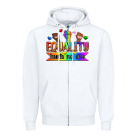 White equality hurts no one Zipper Hoodie - Zillion Design Studio