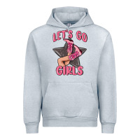 Heather Grey lets go girls cowgirl boots star Urban Hoodie - MaliasSmallBusiness