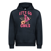 Navy lets go girls cowgirl boots star Urban Hoodie - MaliasSmallBusiness