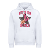 White lets go girls cowgirl boots star Urban Hoodie - MaliasSmallBusiness