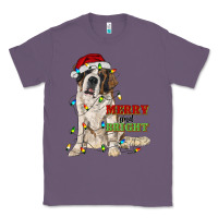 Lavender merry and bright saint bernard Classic Tee - RanaPortraitStore