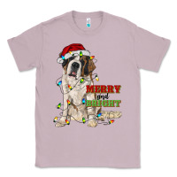 Lilac merry and bright saint bernard Classic Tee - RanaPortraitStore