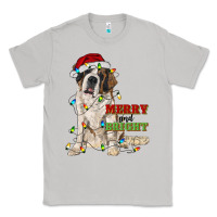 Moon Dust merry and bright saint bernard Classic Tee - RanaPortraitStore