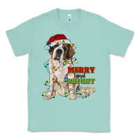 Seafoam merry and bright saint bernard Classic Tee - RanaPortraitStore