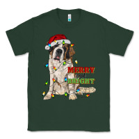 Sports Green merry and bright saint bernard Classic Tee - RanaPortraitStore