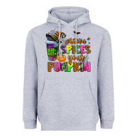 Heather Grey whatever spices your pumpkin Heavyweight Hoodie - AdoDesignShop