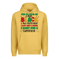 Antique Gold black  lifetime Premium Hoodie - MaliasSmallBusiness
