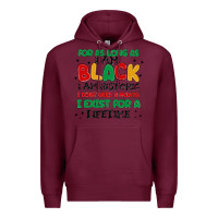 Burgundy black  lifetime Premium Hoodie - MaliasSmallBusiness