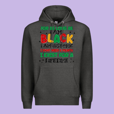 Black  Lifetime Premium Hoodie Designed By Maliassmallbusiness