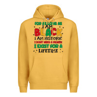 Mustard black  lifetime Premium Hoodie - MaliasSmallBusiness