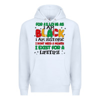 White black  lifetime Premium Hoodie - MaliasSmallBusiness