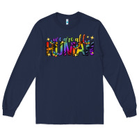 Navy we are all human pride lgbtq Long Sleeve Tee - texasbilliewilder