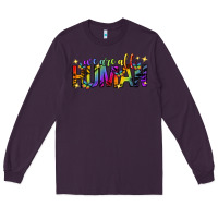 Plum we are all human pride lgbtq Long Sleeve Tee - texasbilliewilder