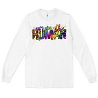 White we are all human pride lgbtq Long Sleeve Tee - texasbilliewilder
