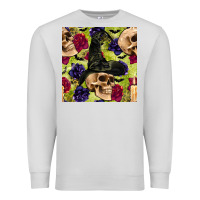 Dove Grey halloween witch skull seamless pattern Premium Sweatshirt - BundleAndBundleShop