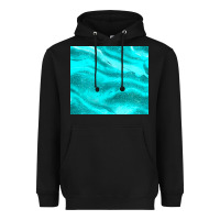 Black turquoise glitter Heavyweight Hoodie - JahusDesignShop