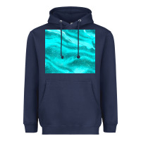 Navy turquoise glitter Heavyweight Hoodie - JahusDesignShop