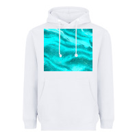 White turquoise glitter Heavyweight Hoodie - JahusDesignShop