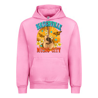 Fuchsia Pink naschville music city Urban Hoodie - NancyCooperArtShop