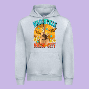 Naschville Music City Urban Hoodie Designed By Nancycooperartshop