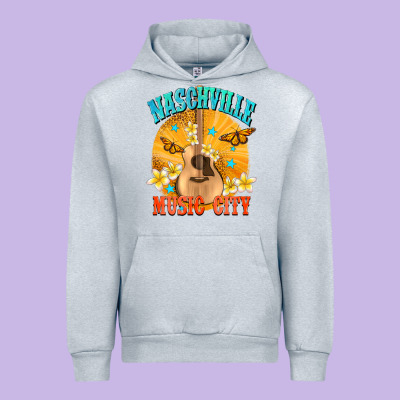 Naschville Music City Urban Hoodie Designed By Nancycooperartshop