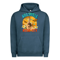 Pigment Midnight Navy naschville music city Urban Hoodie - NancyCooperArtShop