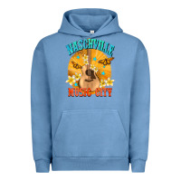 Pigment Pebble Blue naschville music city Urban Hoodie - NancyCooperArtShop
