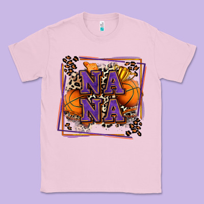 Basketball Nana With Leopard Classic Tee Designed By Zillion Design Studio
