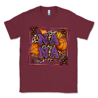 Burgundy basketball nana with leopard Classic Tee - Zillion Design Studio