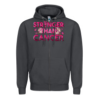 Smoke Stronger Than Cancer Zipper Hoodie - texasbilliewilder