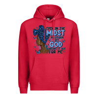Cardinal even in the midst of may storm afro woman Premium Hoodie - MaliasSmallBusiness