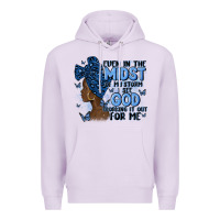 Lilac even in the midst of may storm afro woman Premium Hoodie - MaliasSmallBusiness