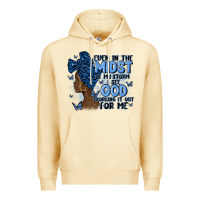 Pina Colada even in the midst of may storm afro woman Premium Hoodie - MaliasSmallBusiness