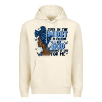 Tofu even in the midst of may storm afro woman Premium Hoodie - MaliasSmallBusiness