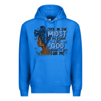 True Royal even in the midst of may storm afro woman Premium Hoodie - MaliasSmallBusiness