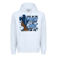 White even in the midst of may storm afro woman Premium Hoodie - MaliasSmallBusiness