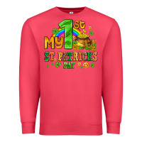 Cardinal my first st patricks day with coins and shamrocks Premium Sweatshirt - AdoDesignShop