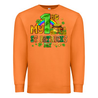 Carrot my first st patricks day with coins and shamrocks Premium Sweatshirt - AdoDesignShop