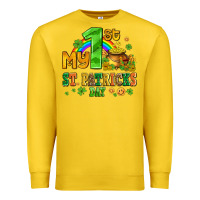 Lemon my first st patricks day with coins and shamrocks Premium Sweatshirt - AdoDesignShop