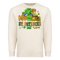 Sandshell my first st patricks day with coins and shamrocks Premium Sweatshirt - AdoDesignShop
