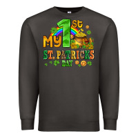 Smoke my first st patricks day with coins and shamrocks Premium Sweatshirt - AdoDesignShop
