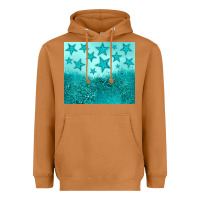 Meerkat turquoise glitter star Heavyweight Hoodie - JahusDesignShop