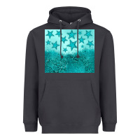 Smoke turquoise glitter star Heavyweight Hoodie - JahusDesignShop