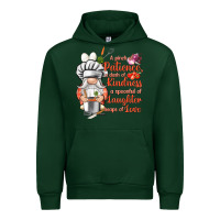 Forest Green patience a dash of kindness Urban Hoodie - NancyCooperArtShop