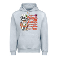 Heather Grey patience a dash of kindness Urban Hoodie - NancyCooperArtShop