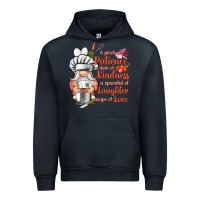 Navy patience a dash of kindness Urban Hoodie - NancyCooperArtShop