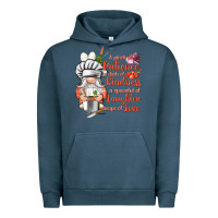 Pigment Midnight Navy patience a dash of kindness Urban Hoodie - NancyCooperArtShop