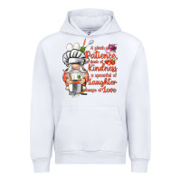 White patience a dash of kindness Urban Hoodie - NancyCooperArtShop