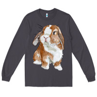 Smoke Cute Bunny Long Sleeve Tee - RanaPortraitStore