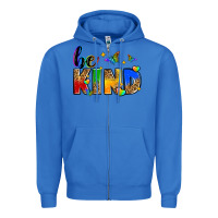 True Royal be kind Zipper Hoodie - Zillion Design Studio